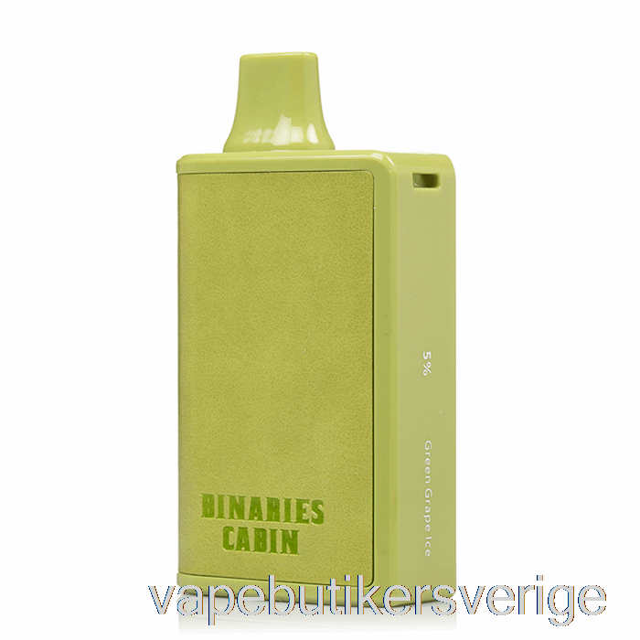 Vape Sverige Horizon Binaries Cabin 10000 Engångs Grön Druvis
